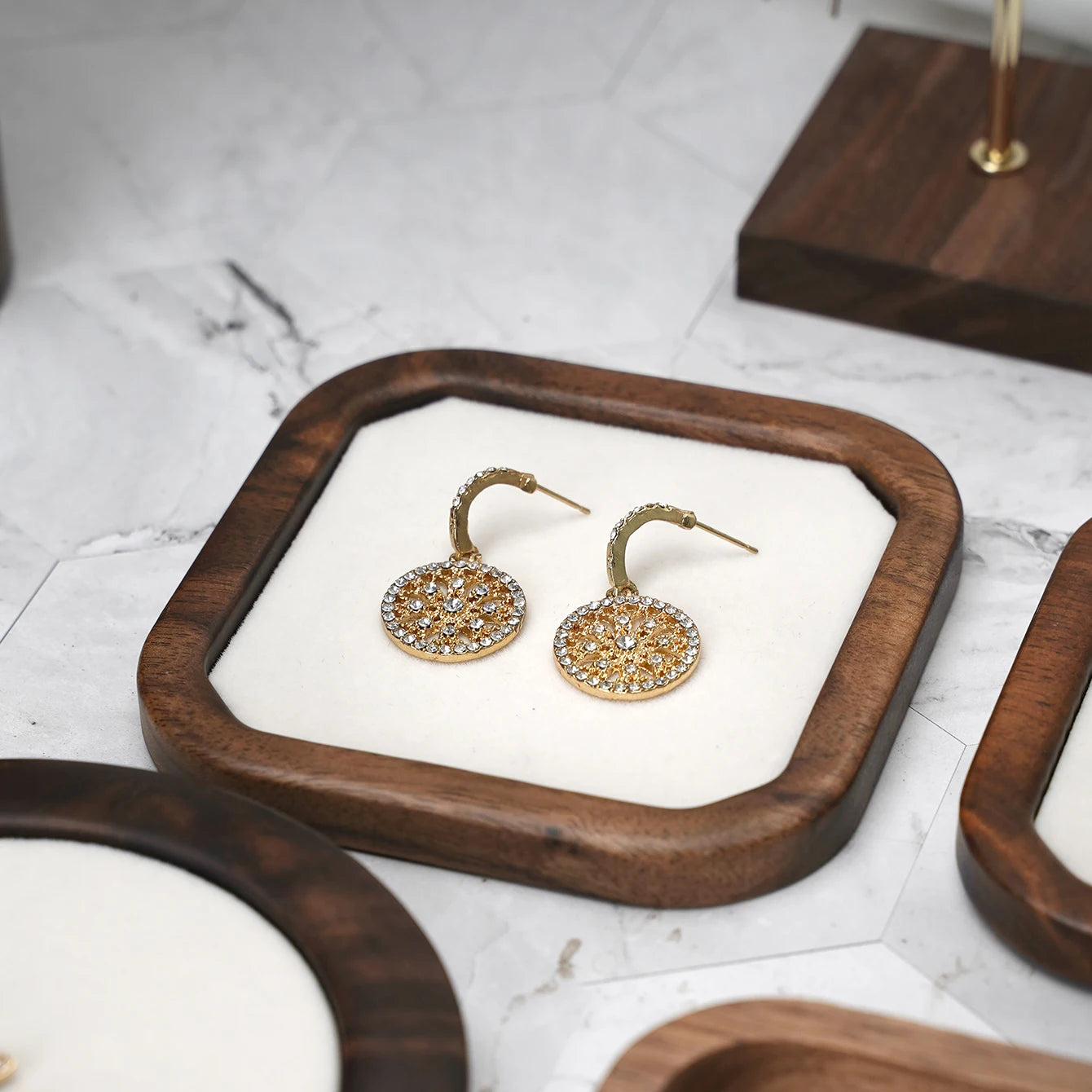 Solid Wood Jewelry Display Tray