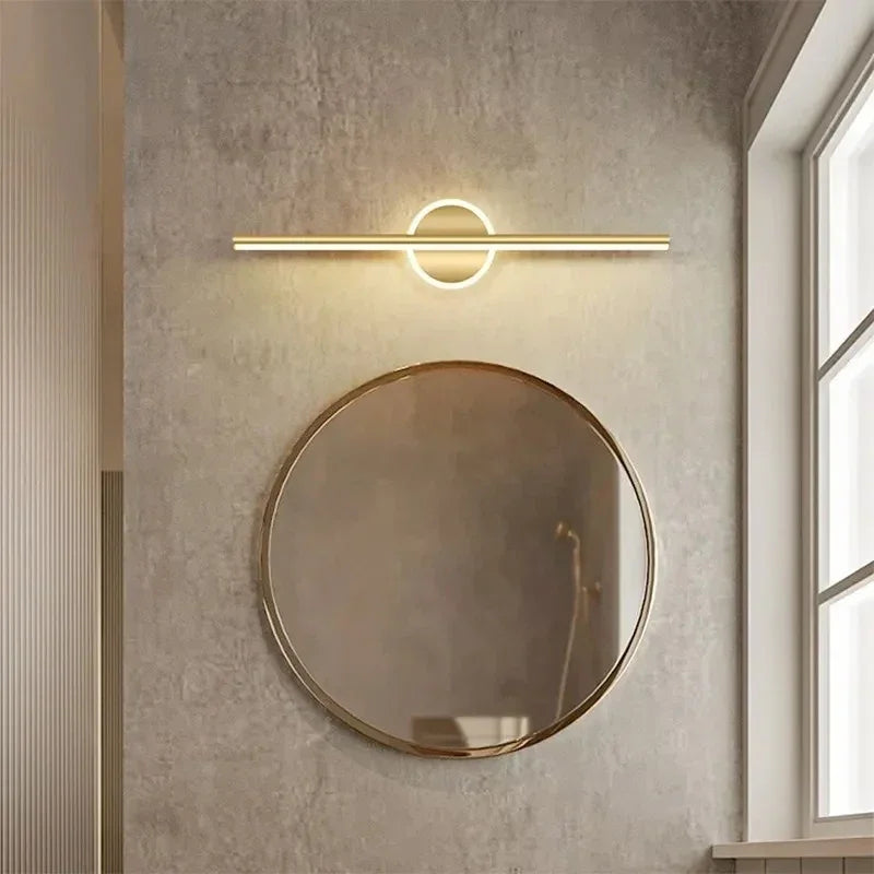 Black Gold Mirror Strip Light