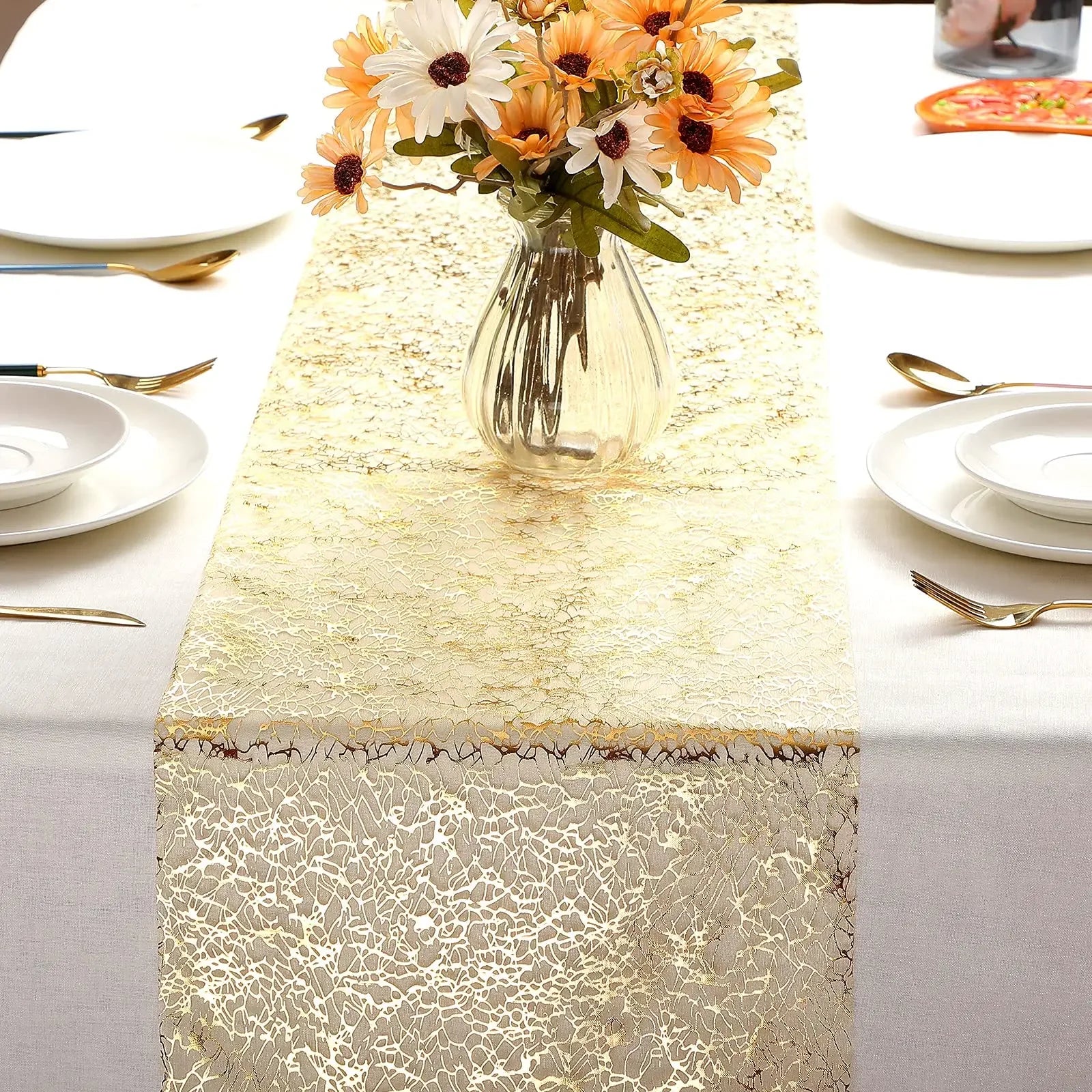 Metallic Gold Table Runner