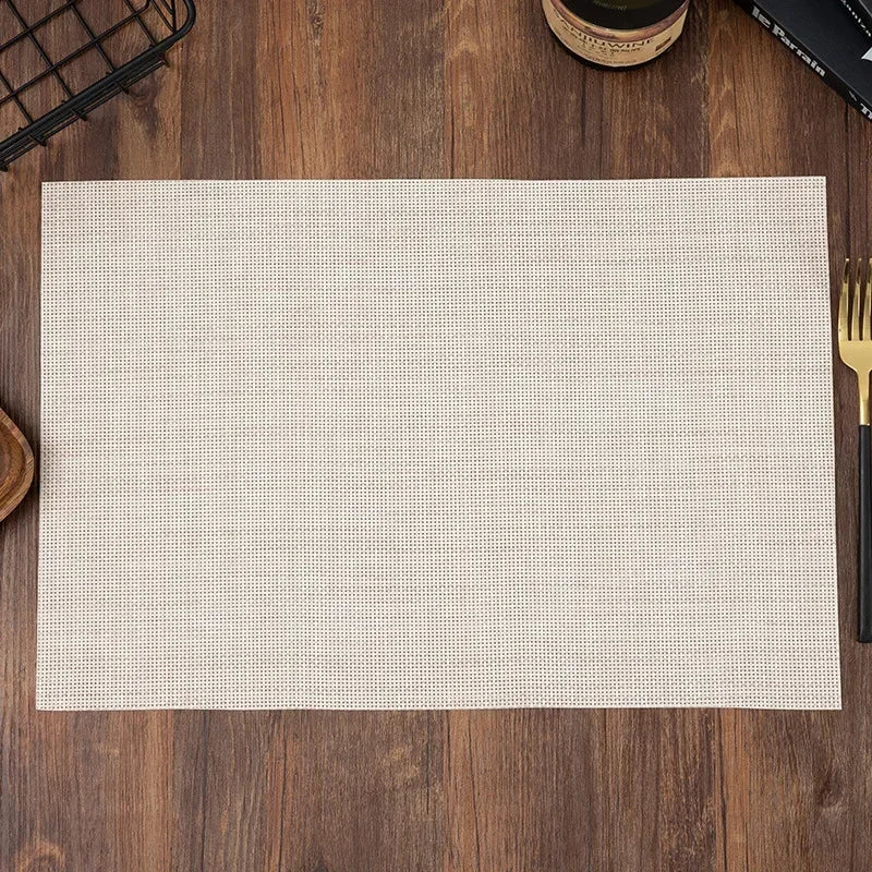 Washable Vinyl Woven Placemat Set