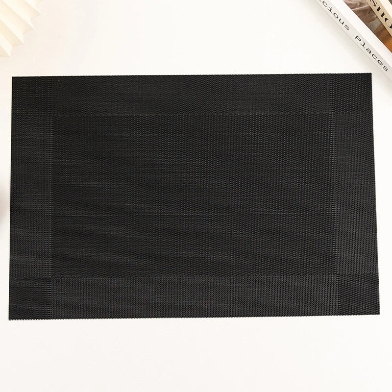 Washable Vinyl Woven Placemat Set