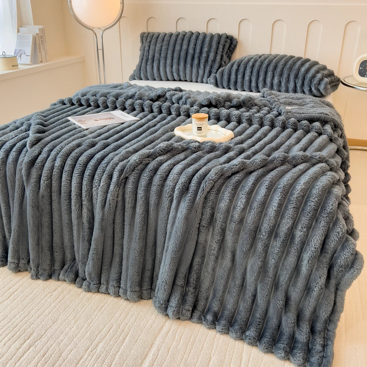 Striped Multipurpose Throw Blanket