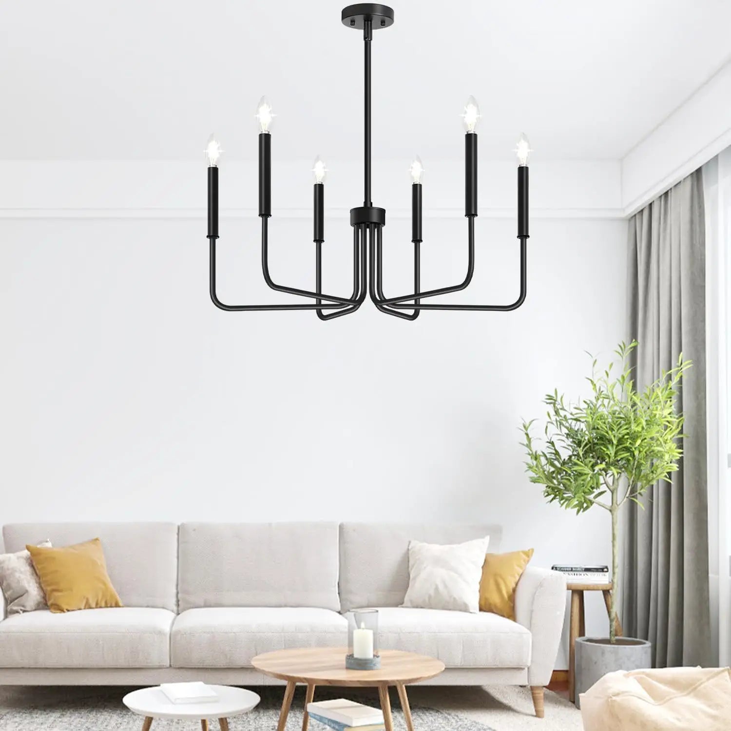 Retro Loft Candle Chandeliers Light Simple Iron Chandelier Pendant