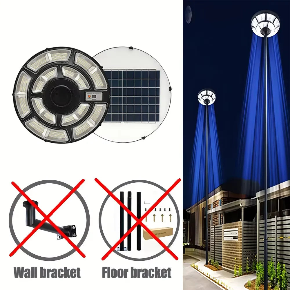 Solar Lamp Post Light with 78" Tall Pole, Removable, Dusk to Dawn