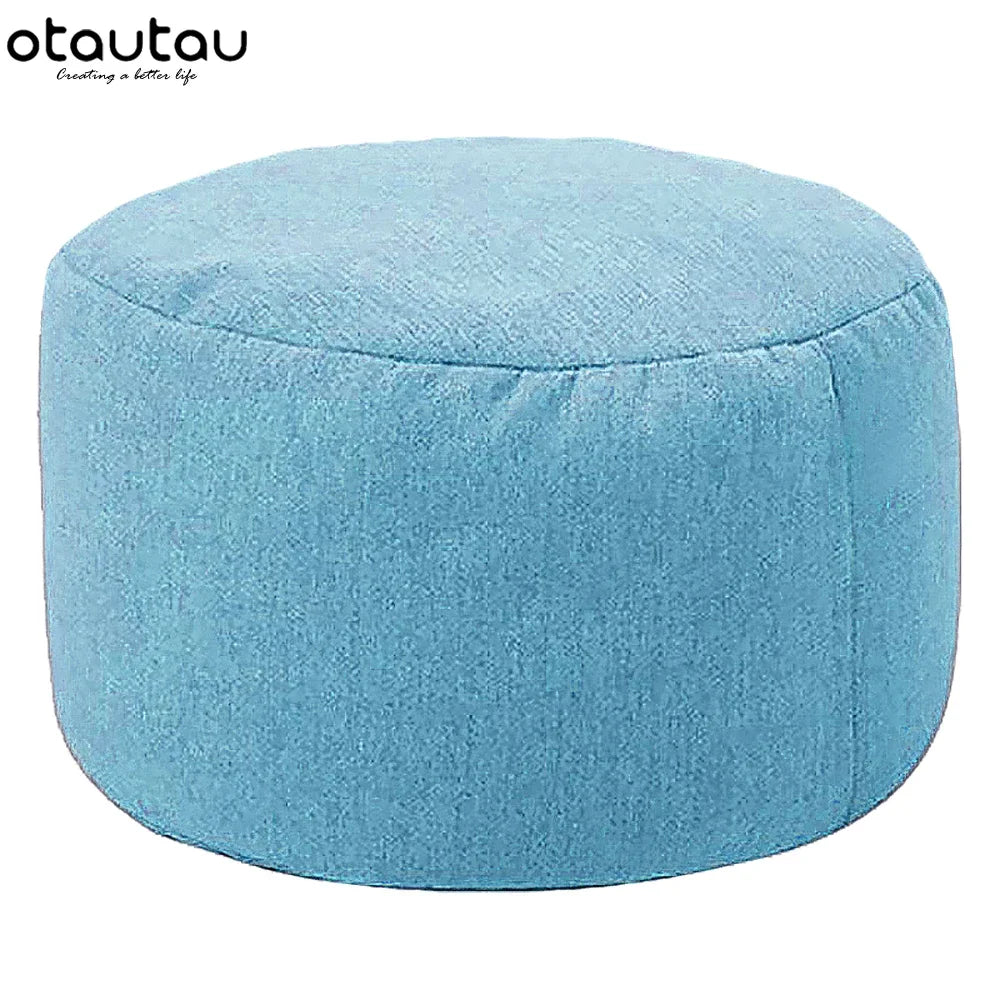 Linen Bean Bag Pouf