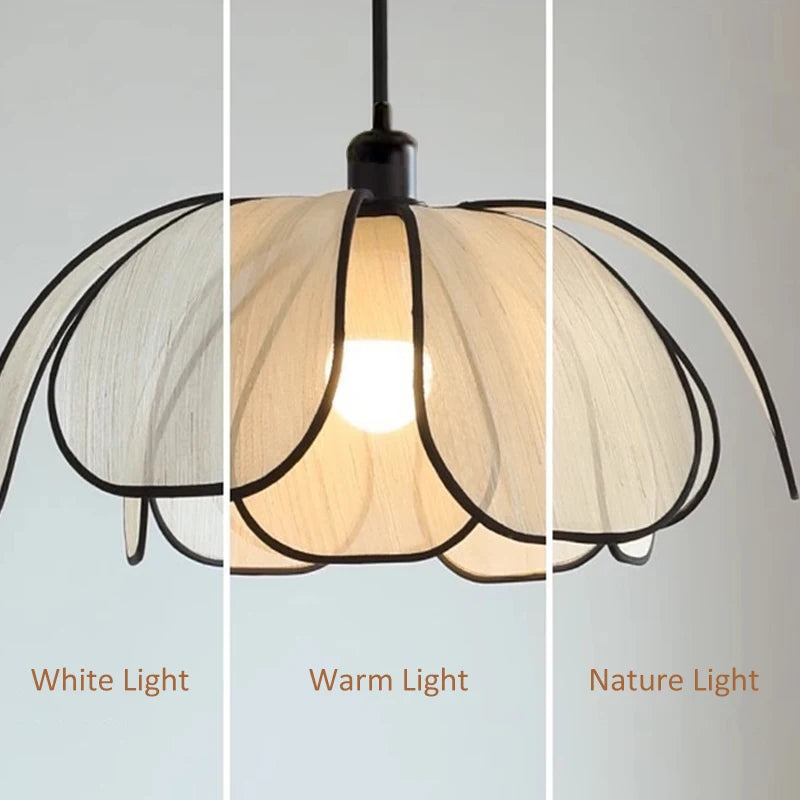 Hand-Woven Lotus Flower Chandelier