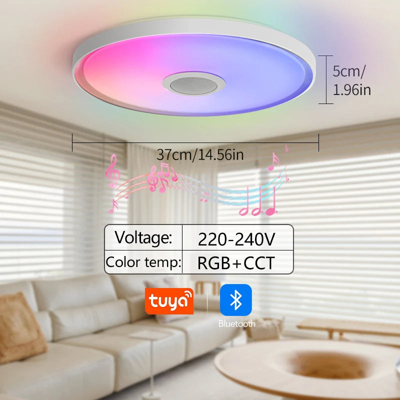 LED Smart Ceiling Lamps RGB APP Remote Control Dimming Modern