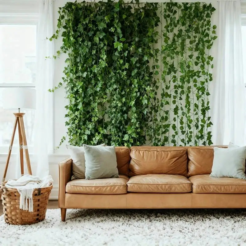 Total 19m/755inch Ivy Garland Living Room Wall Decoration Artificial