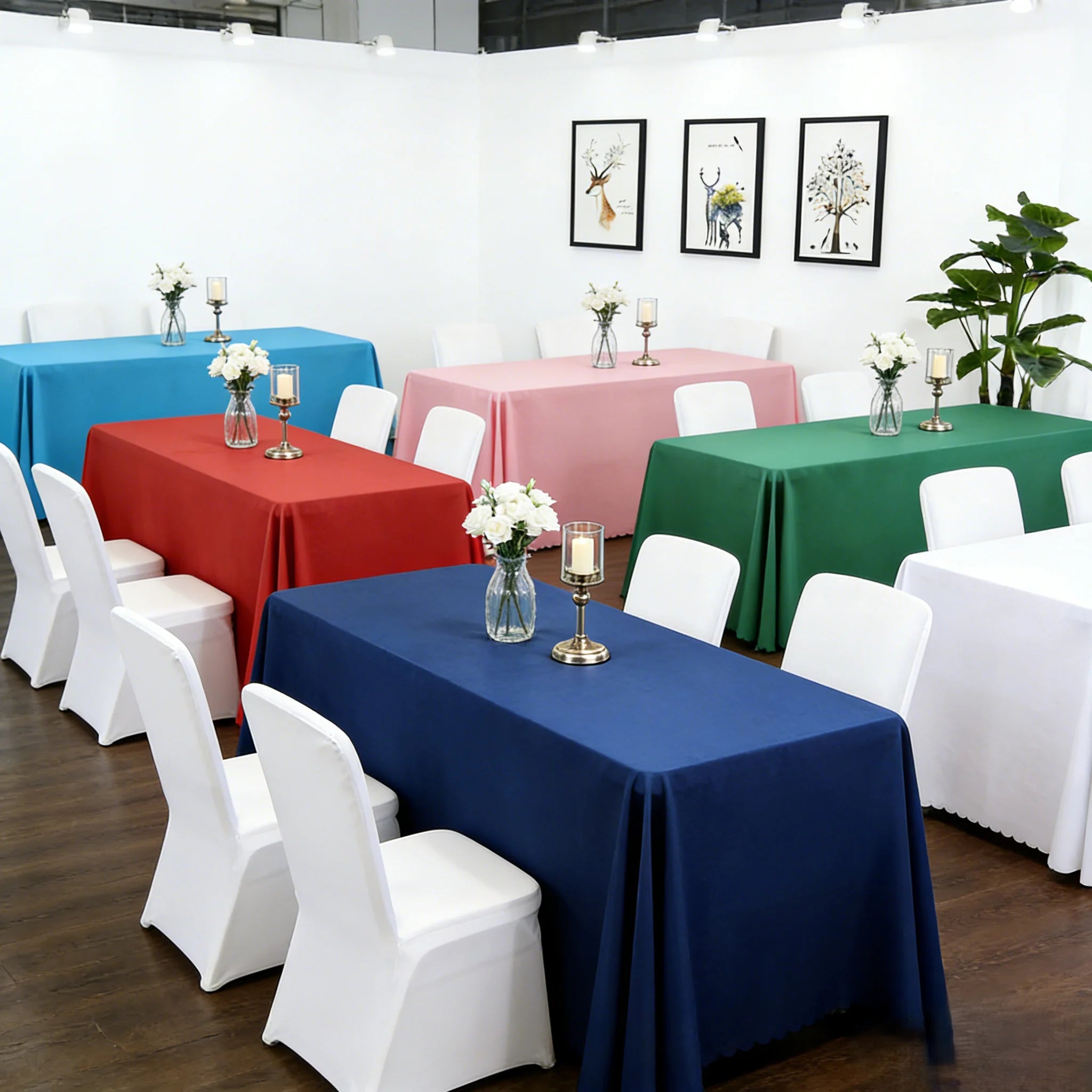 Banquet Table Cover Wedding Cloth Wonderful Colourful Square Rectangle