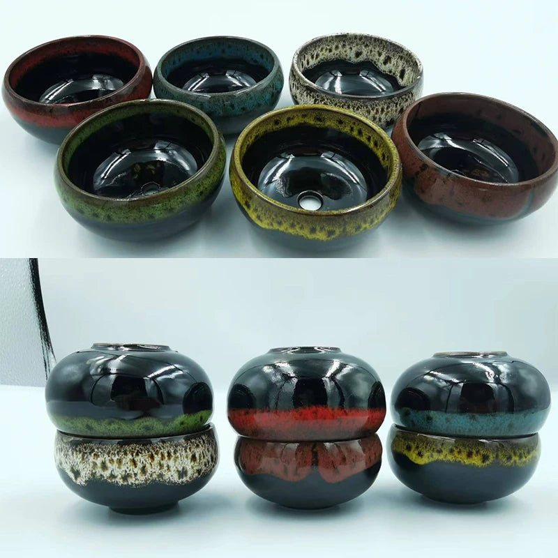 Mini Ceramic Bonsai Pots Set of 6