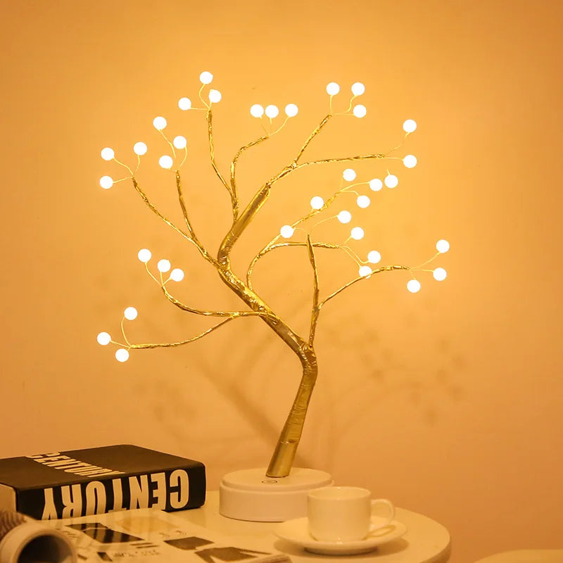 LED Rose Leaf Tree Lamp