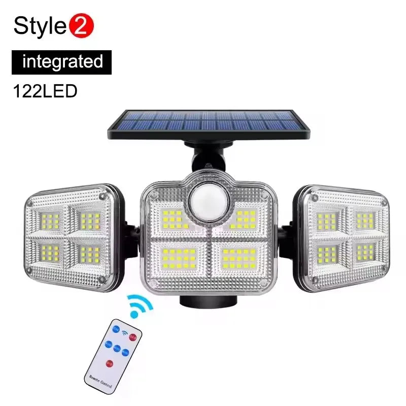 4 Head Solar Motion Sensor Light