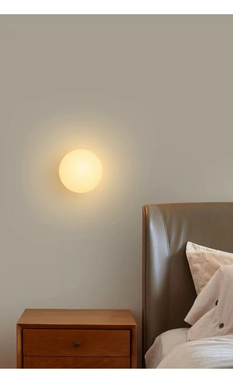 Glass Globe Wall Lamp