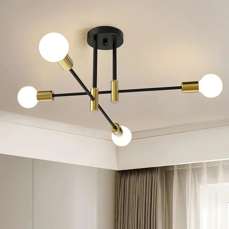 Simple Flush Mount Ceiling Chandelier
