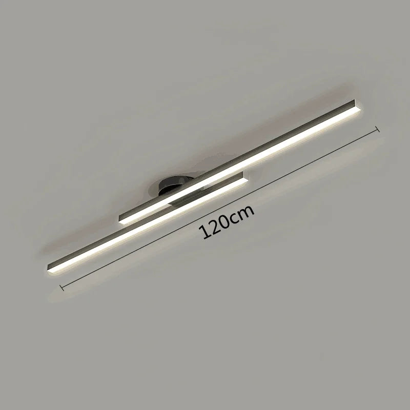 Long Aluminium LED Ceiling Light Modern Creative Design Ceiling Lamp