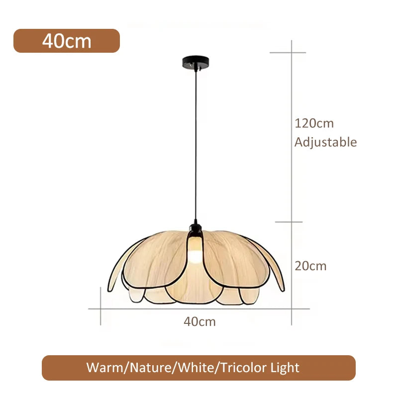 Hand-Woven Lotus Flower Chandelier