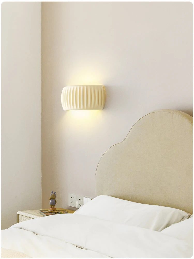 French Resin Bedside Wall Lamp