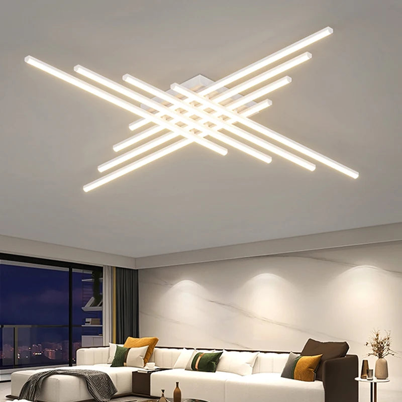 Geometric Black Ceiling Chandelier