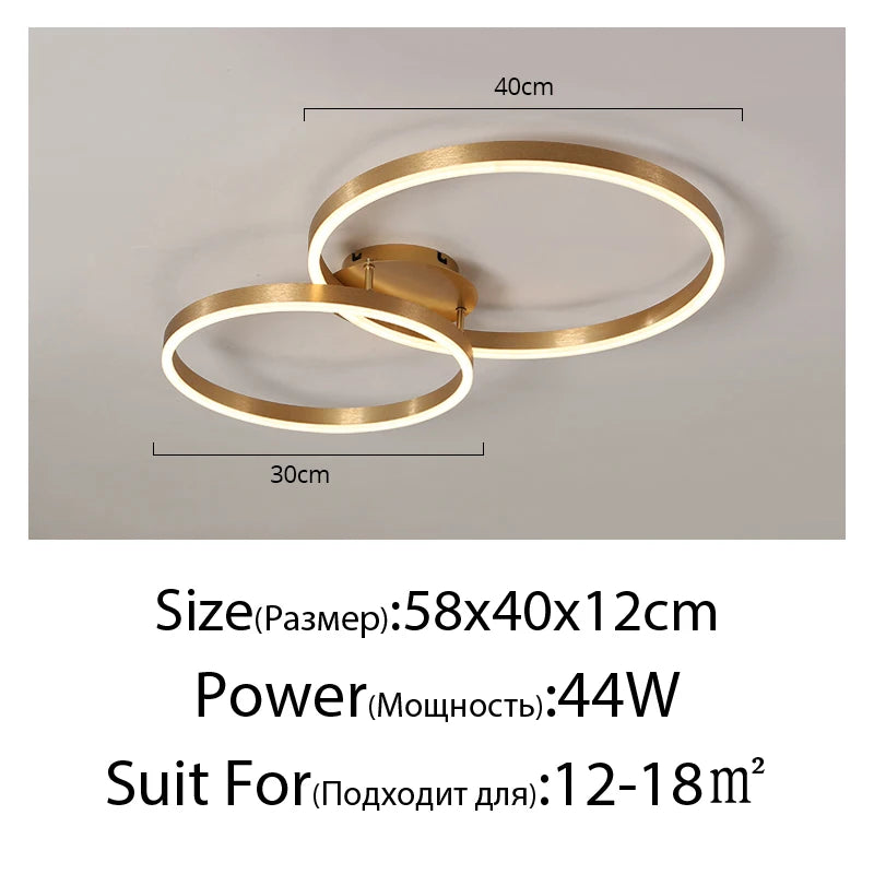Nordic Multi Ring Circle Chandelier