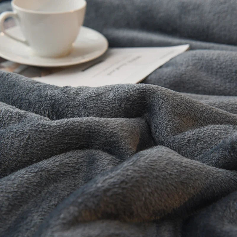 Double Sided Lamb Fluff Blanket