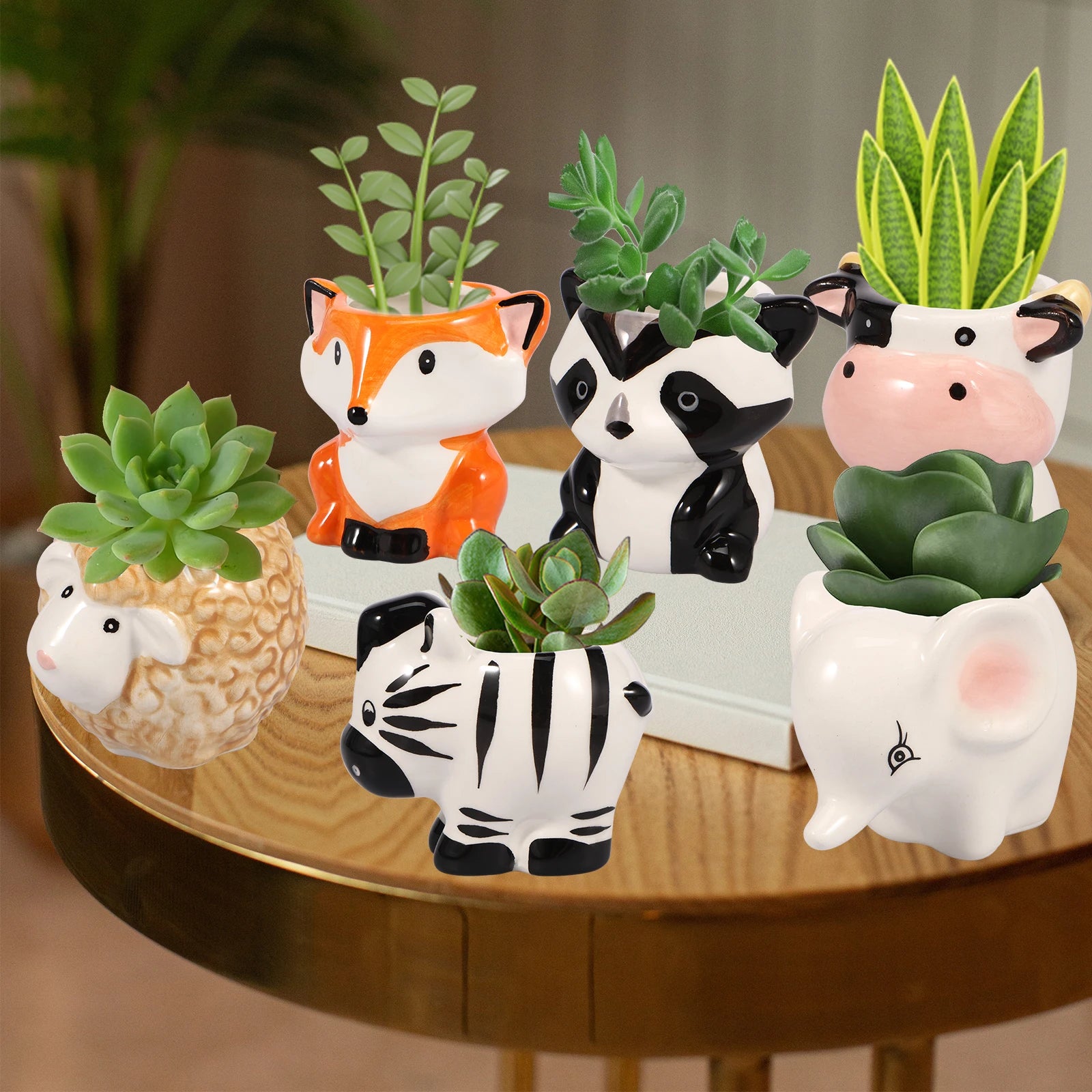 Animal Shaped Ceramic Succulent Pots