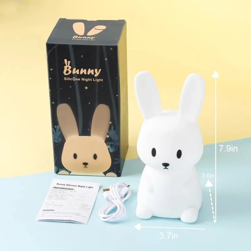 Silicone Rabbit Night Light