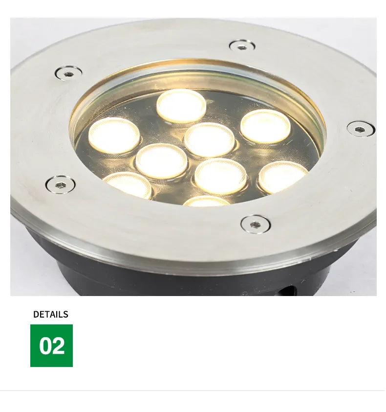 Round Recessed Garden Ground Light