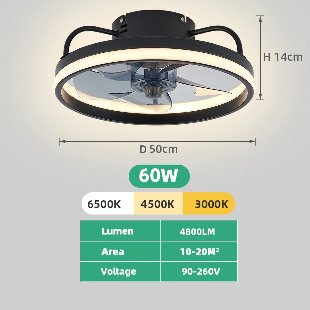 Silent Dimmable LED Ceiling Fan