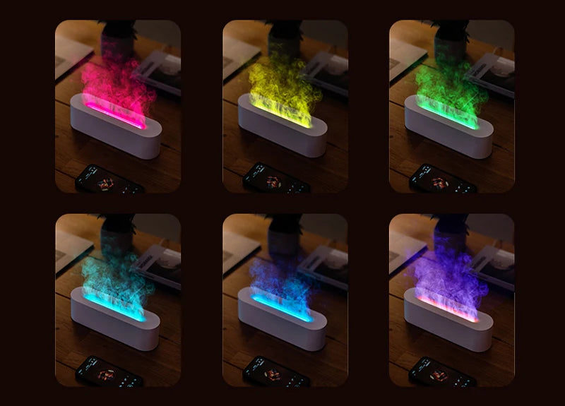 Essential Oil Aroma Diffuser Flame Air Humidifier Ultrasonic Cool Mist