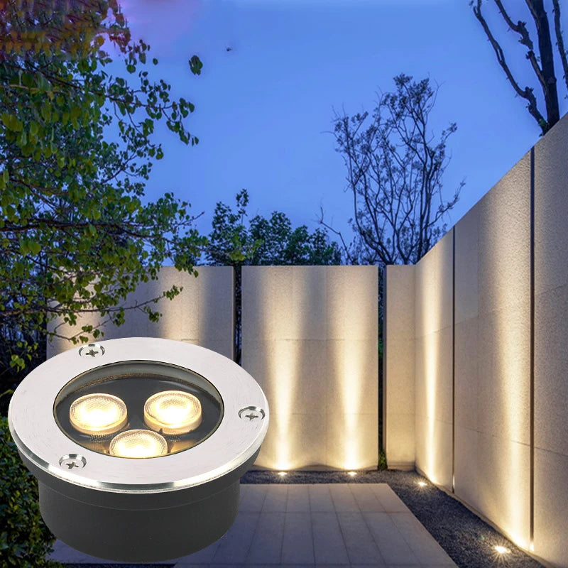 Round Recessed Garden Ground Light