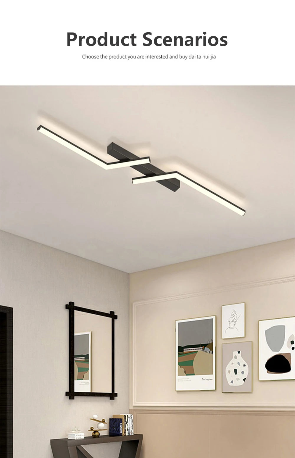 Modern Line LED Ceiling Light