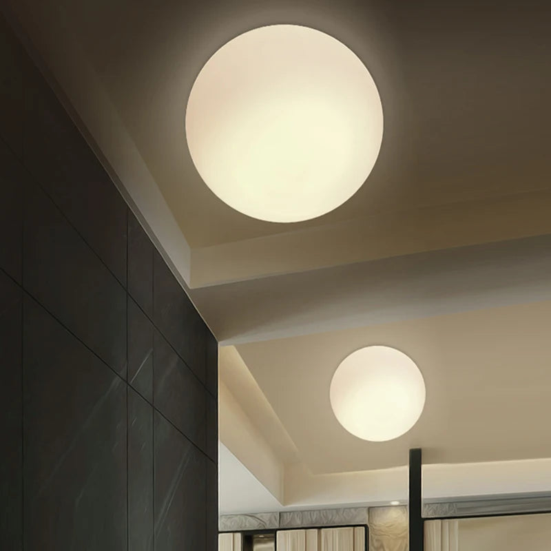 Glass Ball Minimalist Ceiling Light