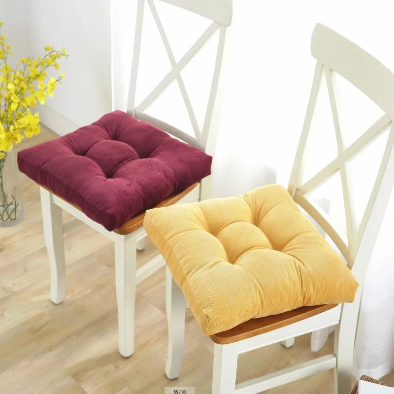 Corduroy Tufted Square Floor Cushion