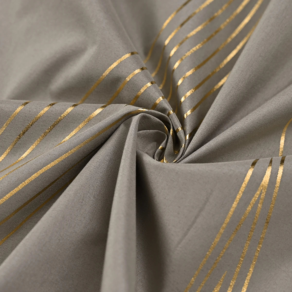 100% Blackout Curtains Luxury Marble Pattern Curtain With Gold Foil
