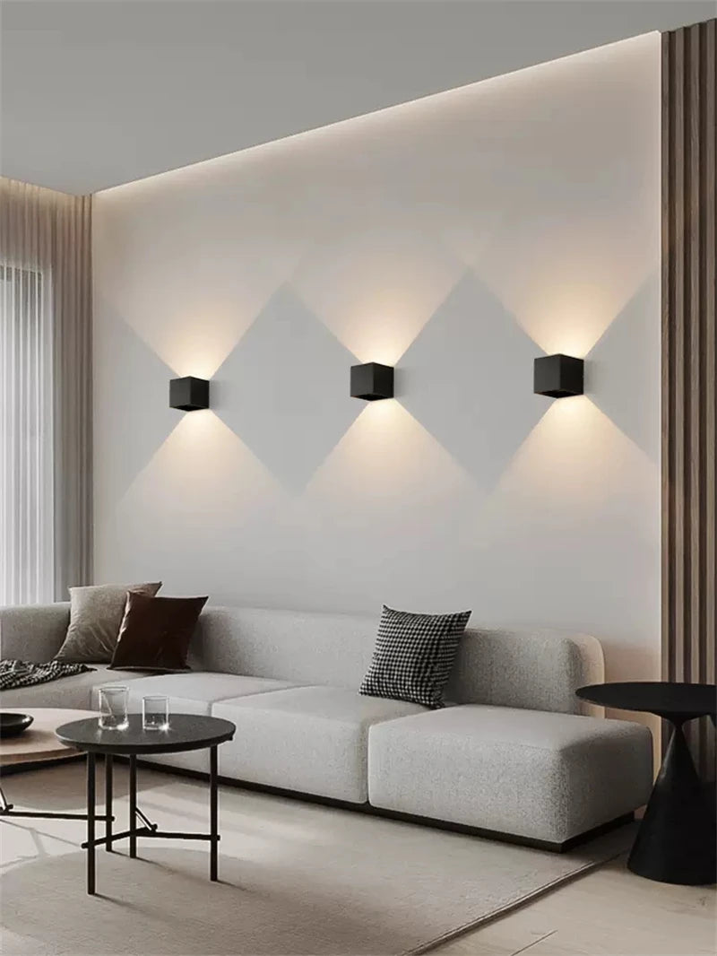 Motion Sensor LED Wall Lamp Outdoor Waterproof IP65 Up Down Sconce