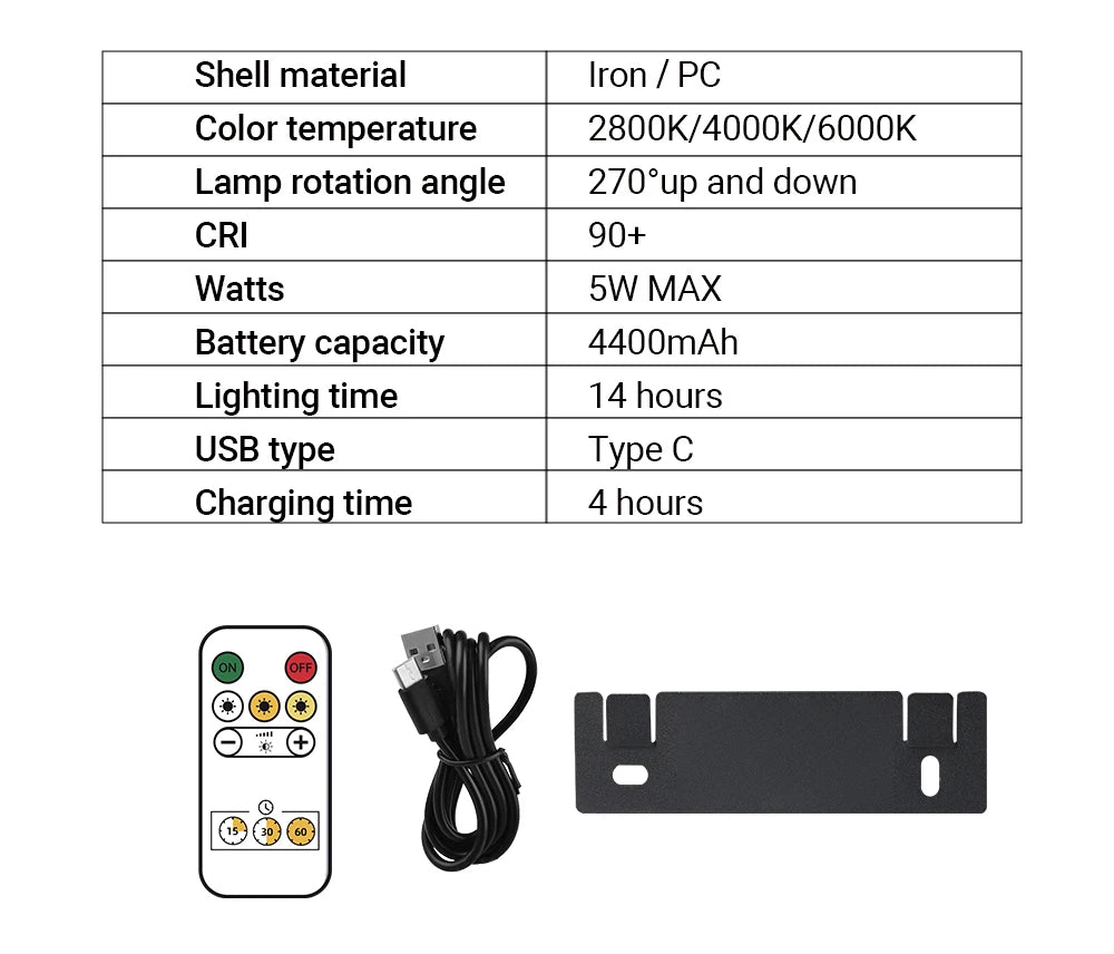 Rechargeable Picture Light with Remote