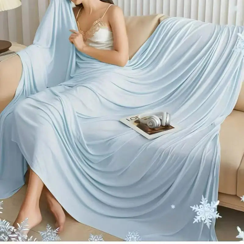 Ice Silk Cooling Summer Blanket