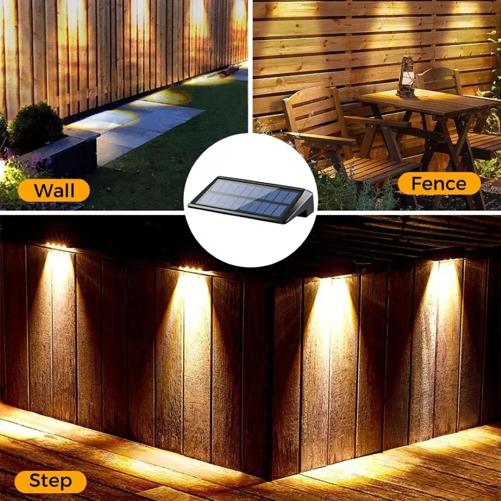 Solar Fence and Deck Lights 2 Pack