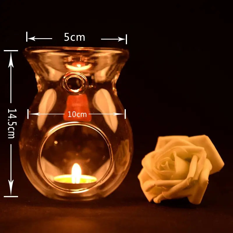 Glass Aroma Candle Burner