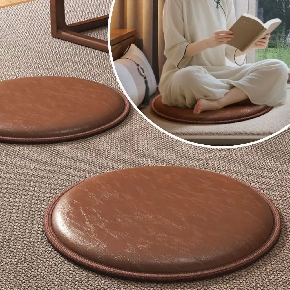 Round Waterproof Leather Seat Pad