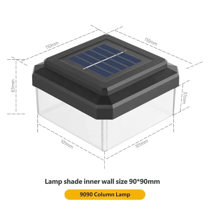 Waterproof Solar Post Cap Light