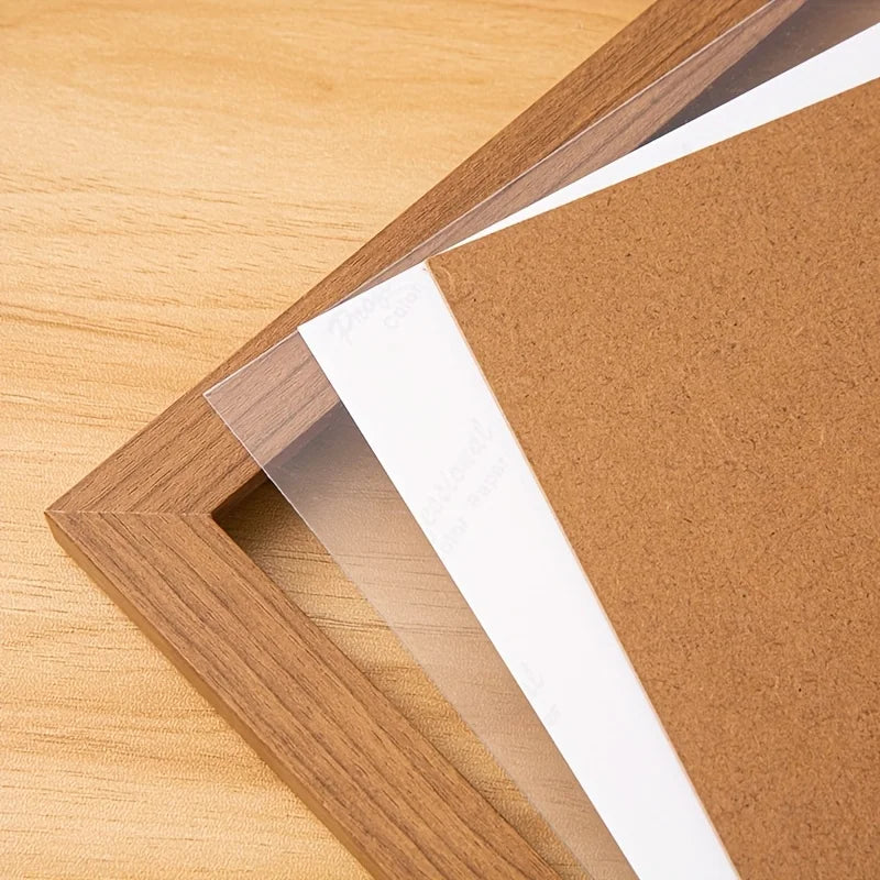 Vintage Wood Photo Frames Pair