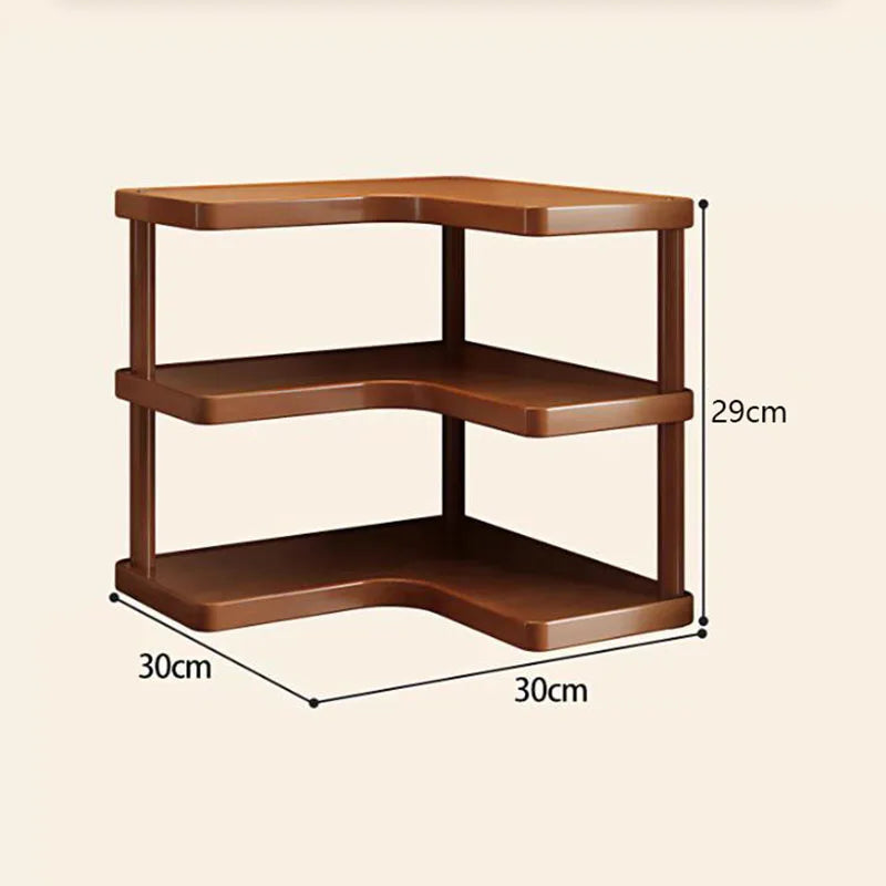 Wooden Tea Room Storage Rack