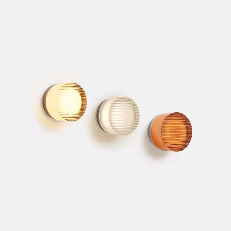 Modern Round Wall Lamp LED Acrylic Wall Light Sconce Living Room Aisel