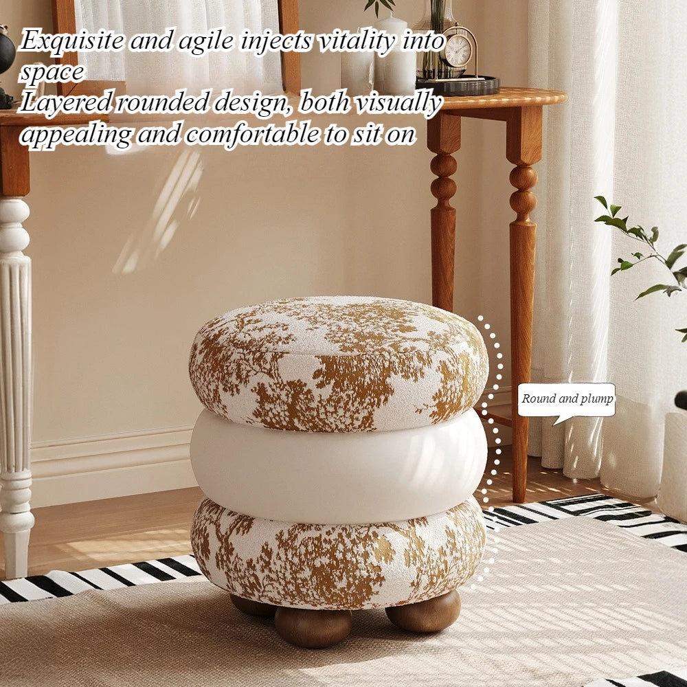 Light Luxury Round Dressing Stool