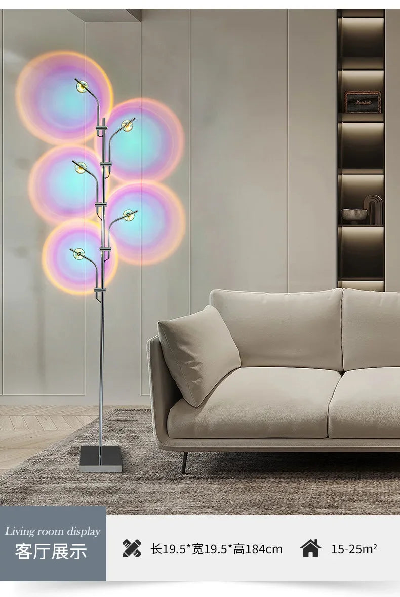 Nordic Rainbow Projection Floor Lamp