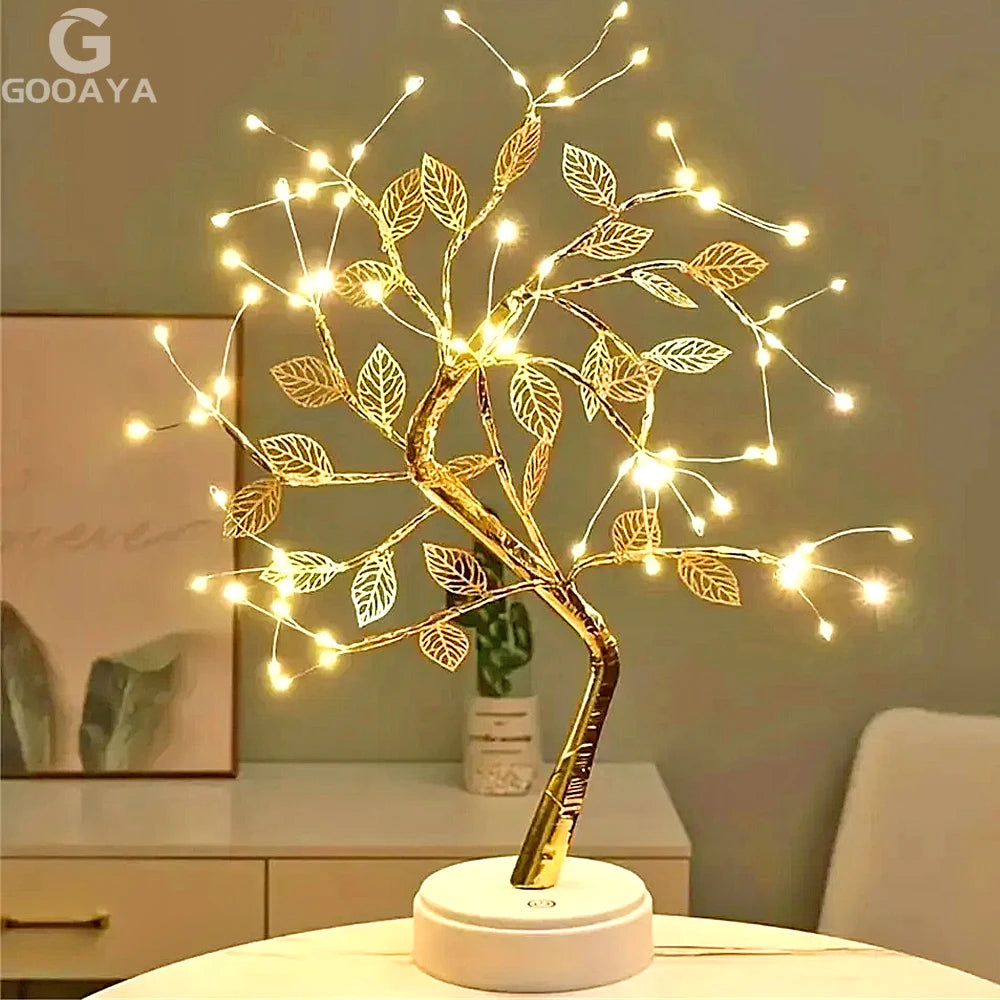 LED Rose Leaf Tree Lamp