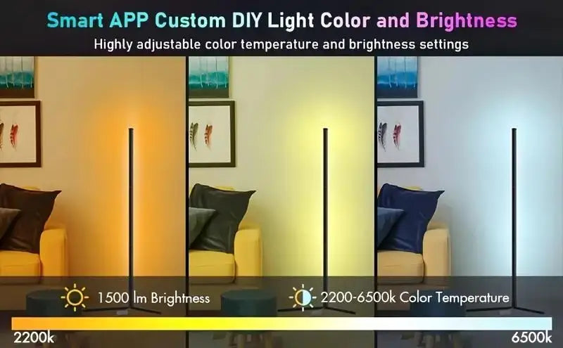 RGB Bluetooth Corner Floor Lamp