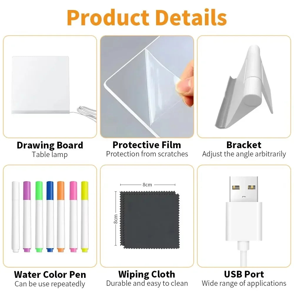 Acrylic LED Message Note Board