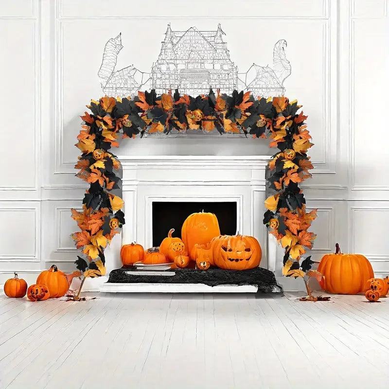 Pumpkin and Maple Leaf Garland